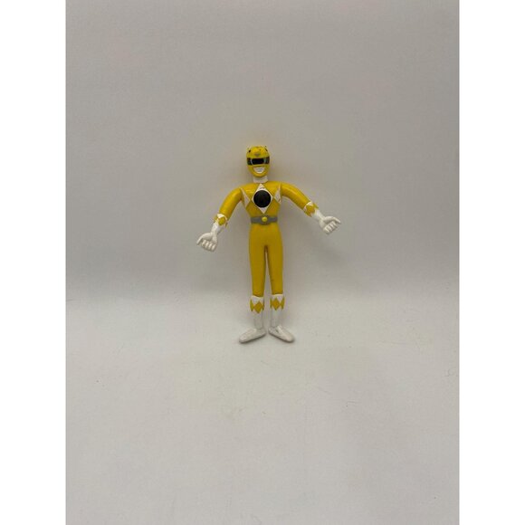 1994 Saban Yellow Power Ranger Bendable Figurine Toy - Picture 1 of 7